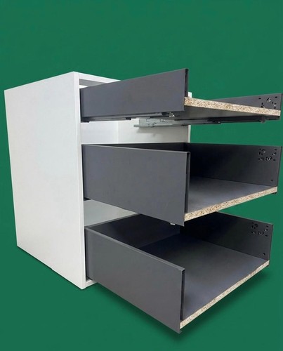 White kitchen unit drawer - white, &