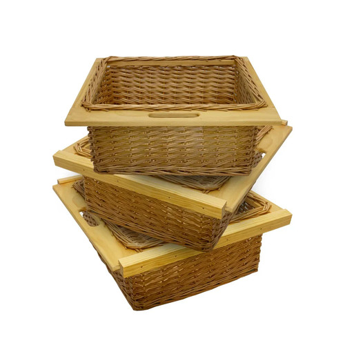 Pull out wicker basket - pull,