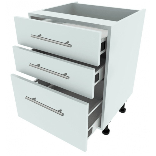 600mm drawer single - 3-drawer, base